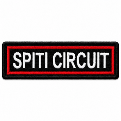 Spiti Circuit Expedition Embroidery Patch – 1 × 4 Inches