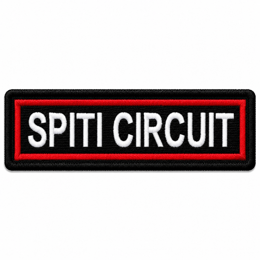 Spiti Circuit Expedition Embroidery Patch – 1 × 4 Inches