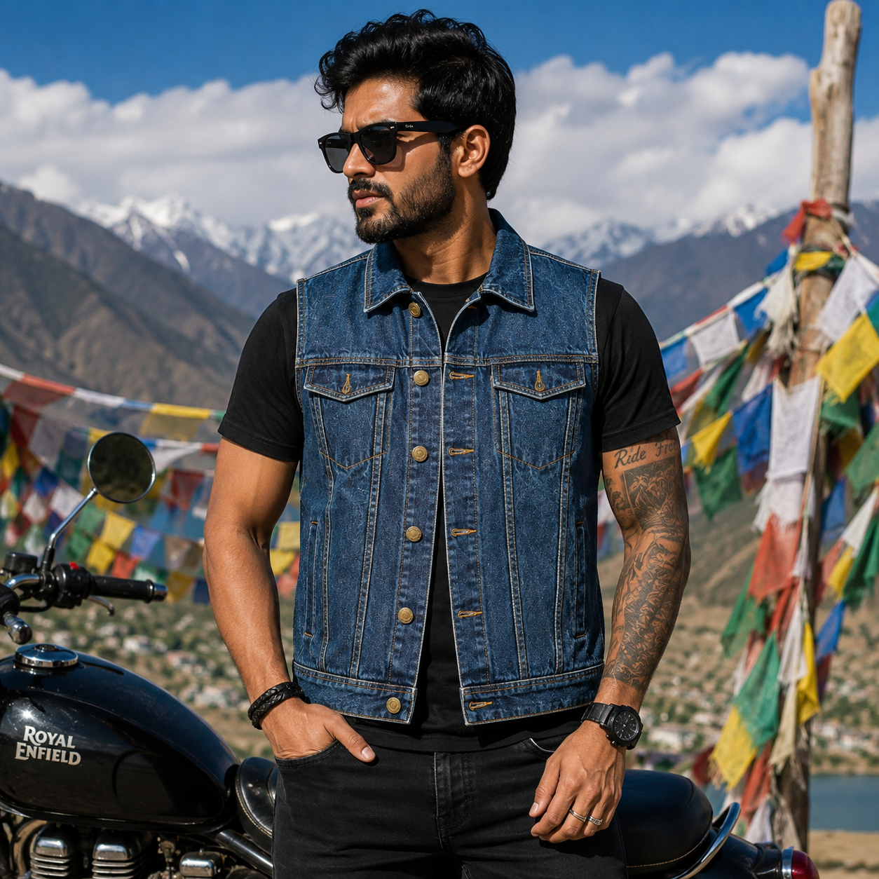 Trg010  Denim  vest