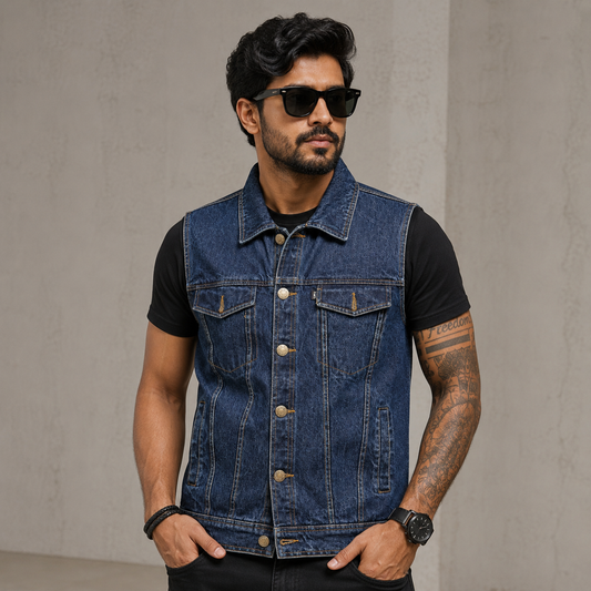Trg010  Denim  vest
