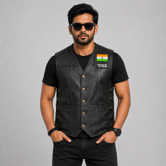 Trg06 Synthetic Leather Vest