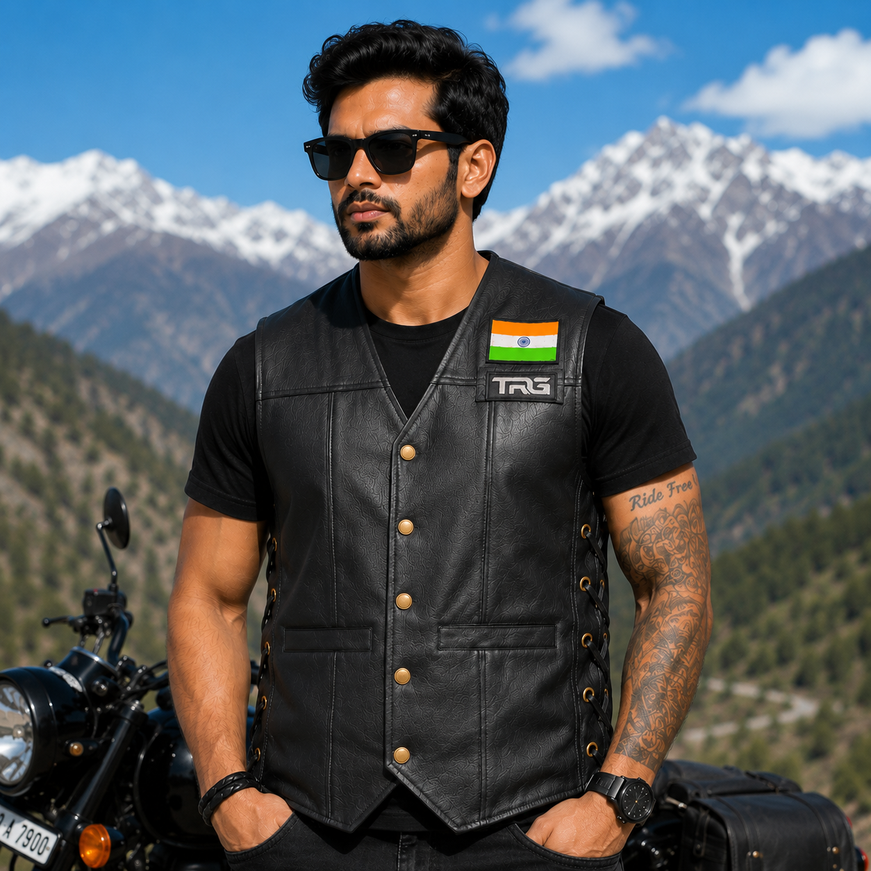 Trg06 Synthetic Leather Vest