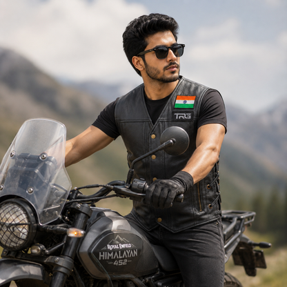 Trg07 Pure Leather Riding vest