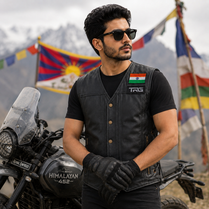Trg07 Pure Leather Riding vest