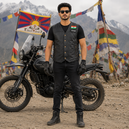 Trg07 Pure Leather Riding vest