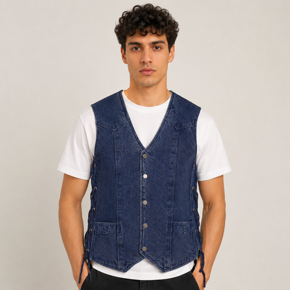 Trg09  Denim Riding Vest