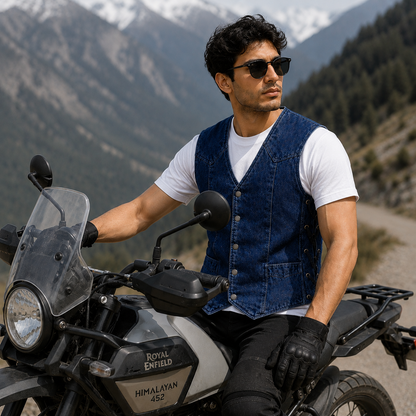 Trg09  Denim Riding Vest