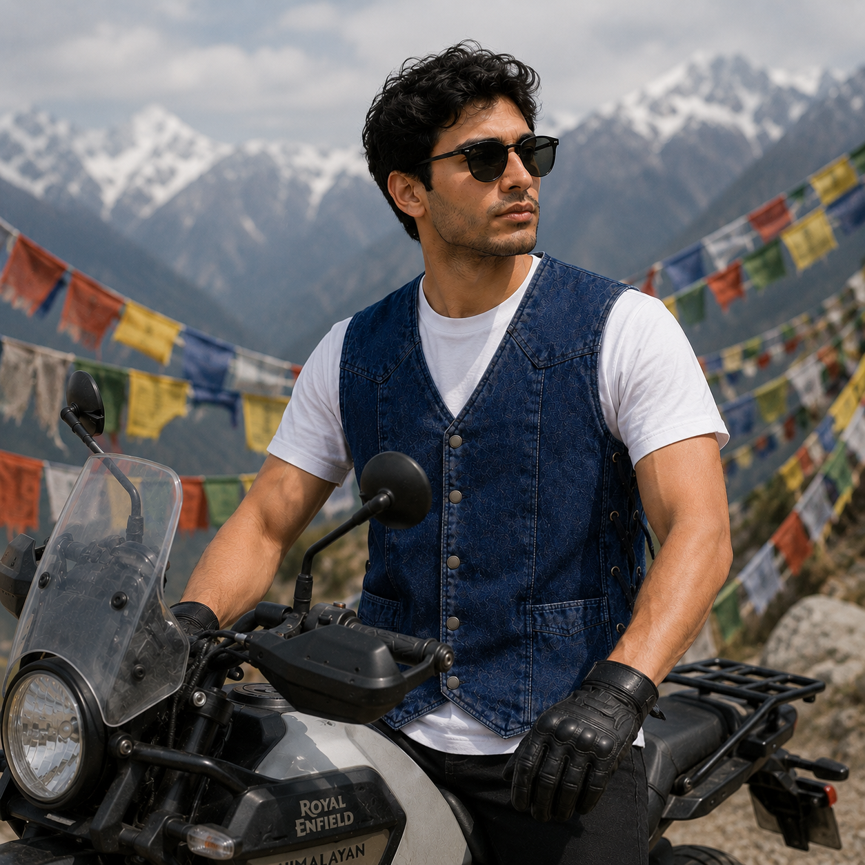 Trg09  Denim Riding Vest