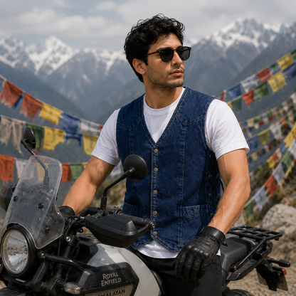Trg09  Denim Riding Vest