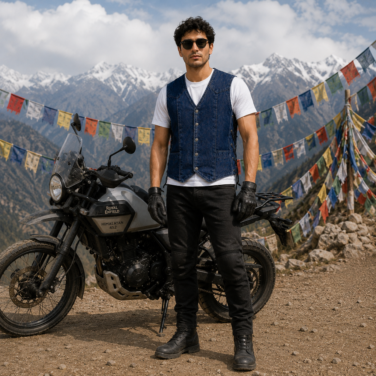 Trg09  Denim Riding Vest