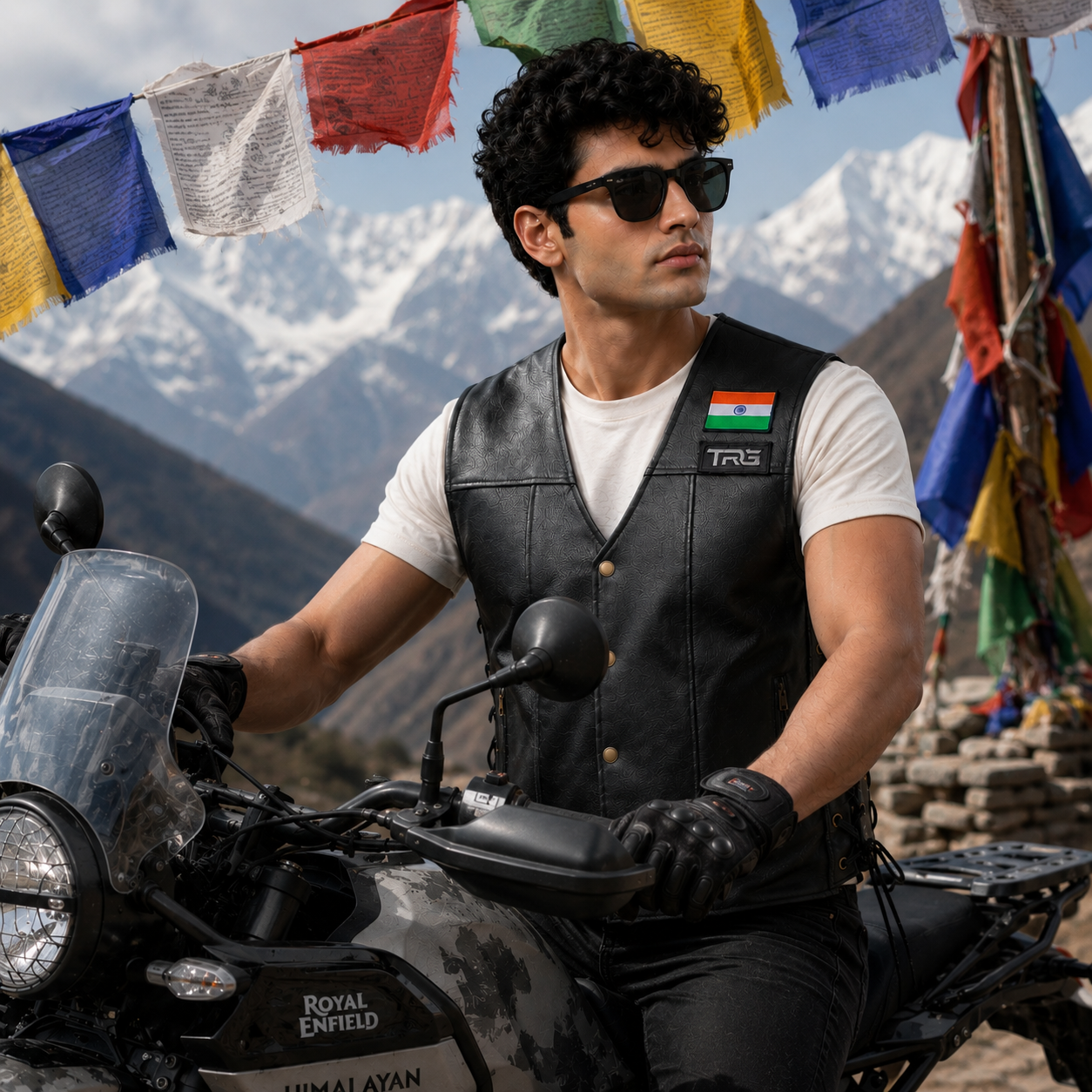 Trg05 faux/synthetic leather riding vest