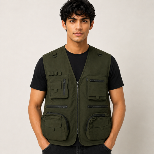 TRG017 Tactical Utility Motorcycle Riding Vest – Premium Biker Vest