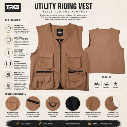 Trg019 utility/riding vest