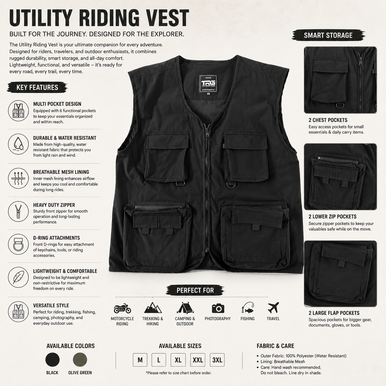 Trg017 Tactical/Utility/Riding vest