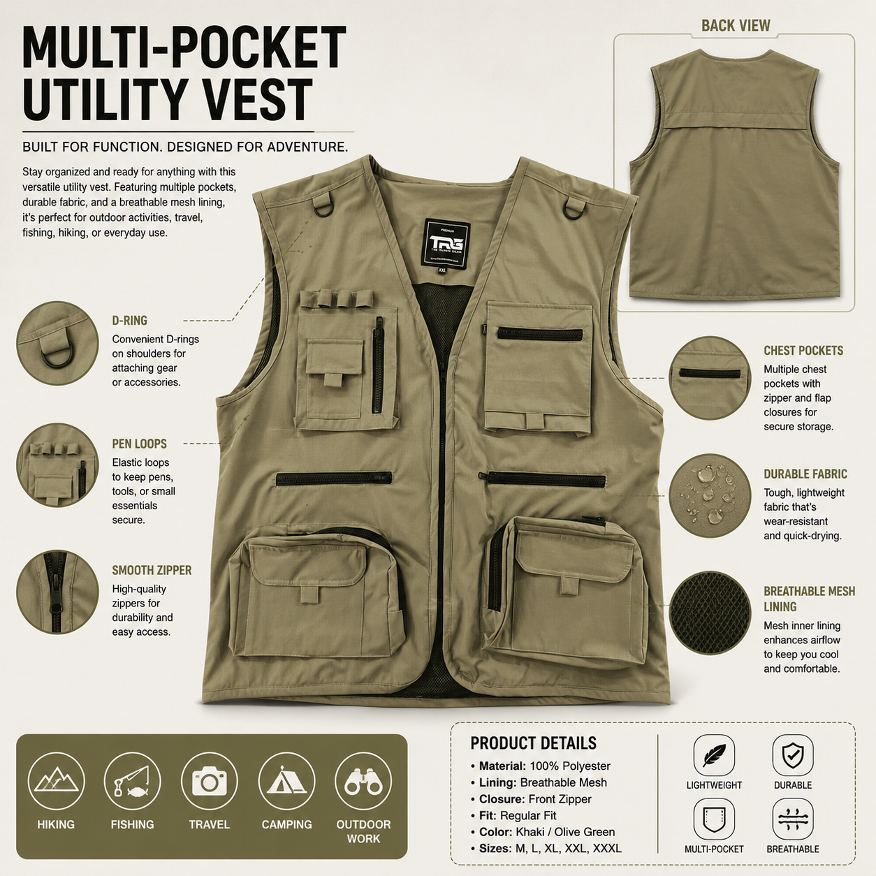 Trg017 Tactical/Utility/Riding vest