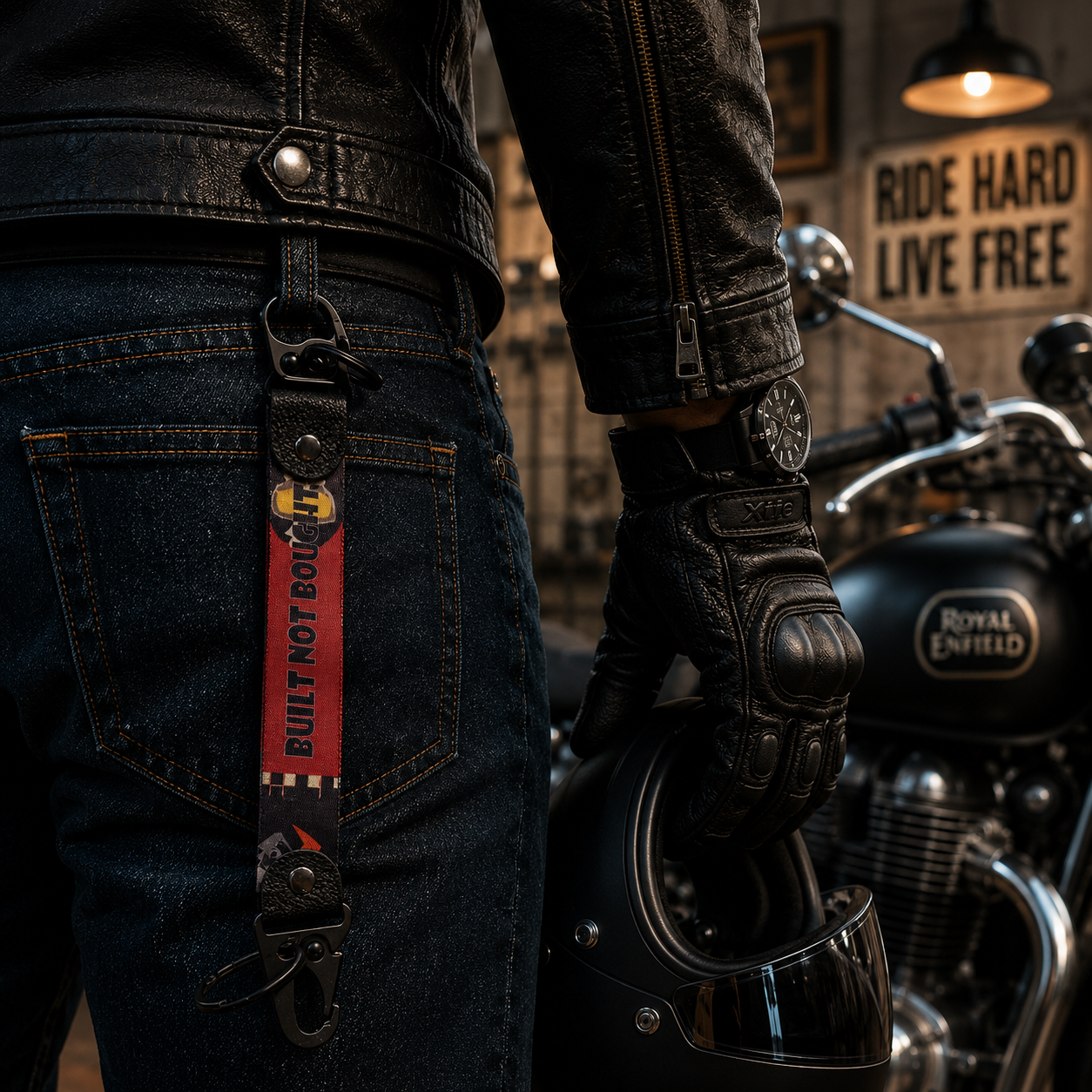 Built Not Bought Keychain