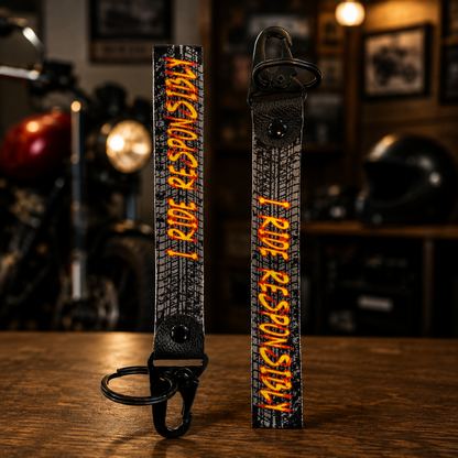 I Ride Responsibly Keychain