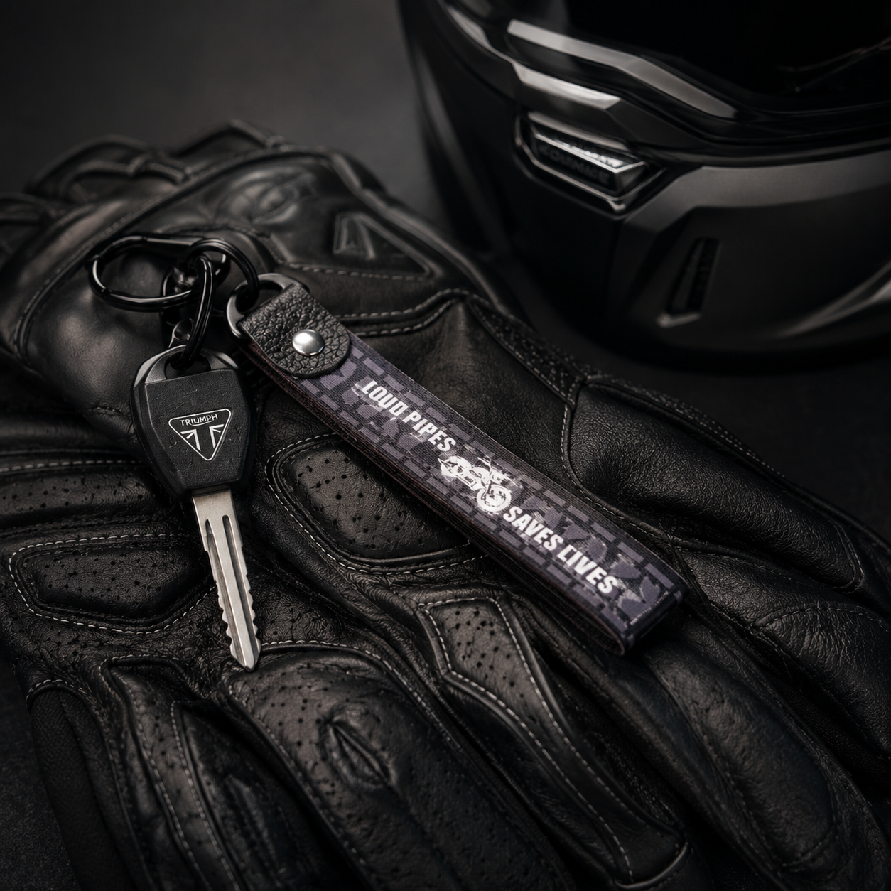 Loud Pipes Save Lives Keychain