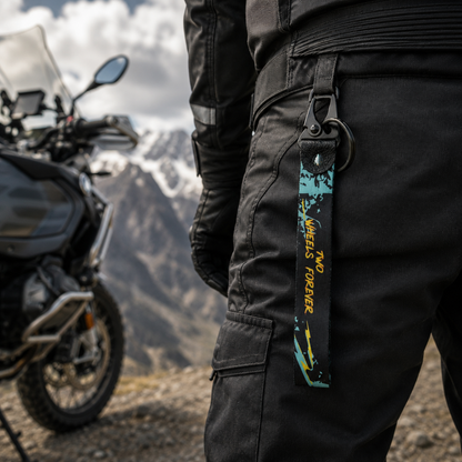 Two Wheels Forever Keychain