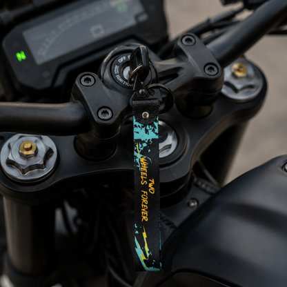 Two Wheels Forever Keychain