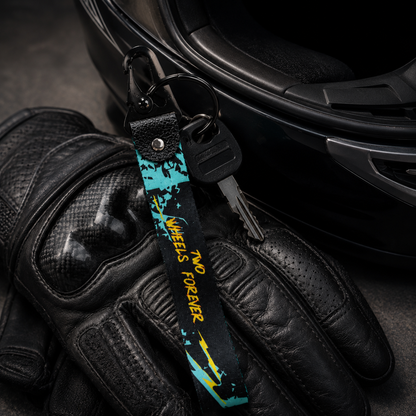 Two Wheels Forever Keychain