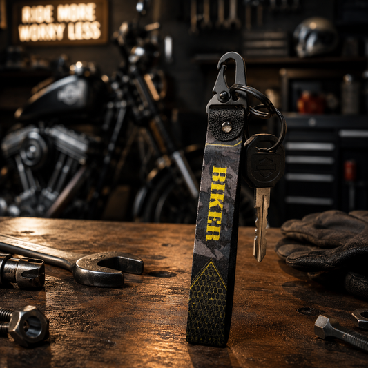 Biker Keychain (8 × 1 Inch)