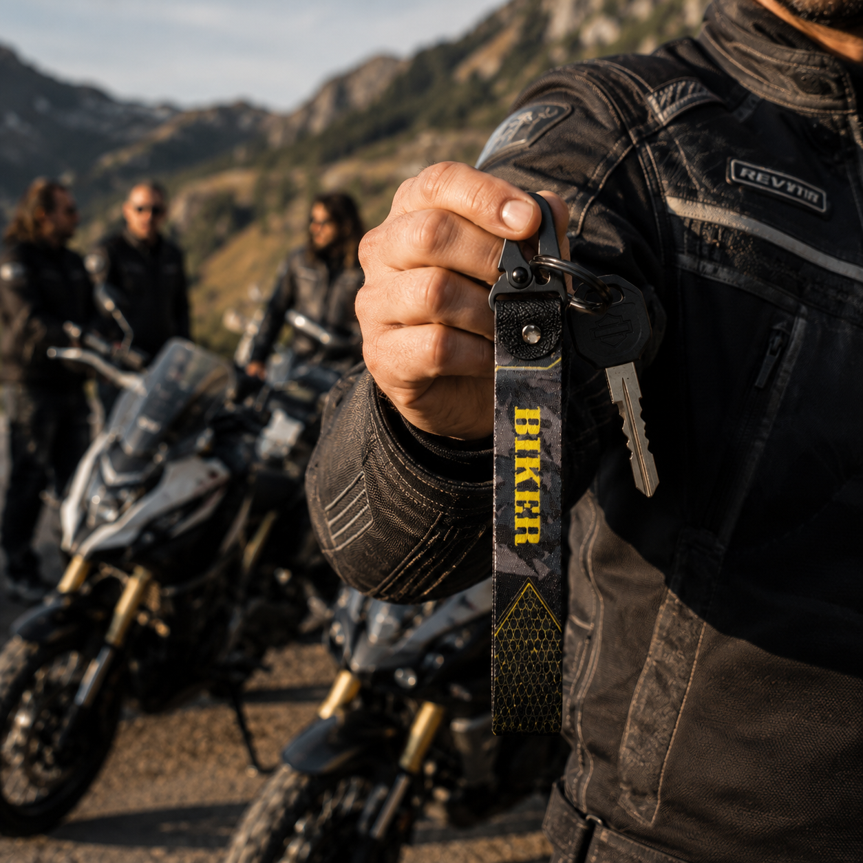 Biker Keychain