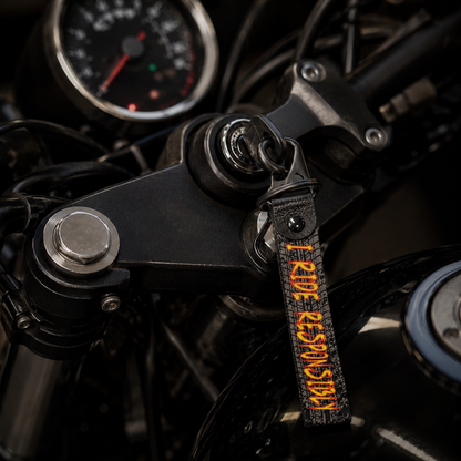 I Ride Responsibly Keychain