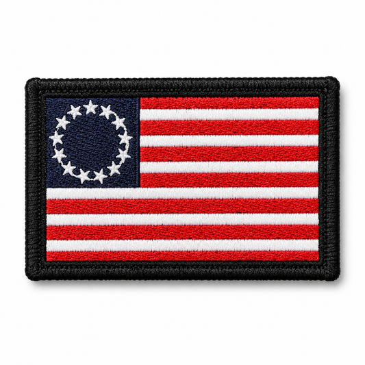 American Flag Embroidered Patch 2 x 3 Inch – Iron On / Sew On