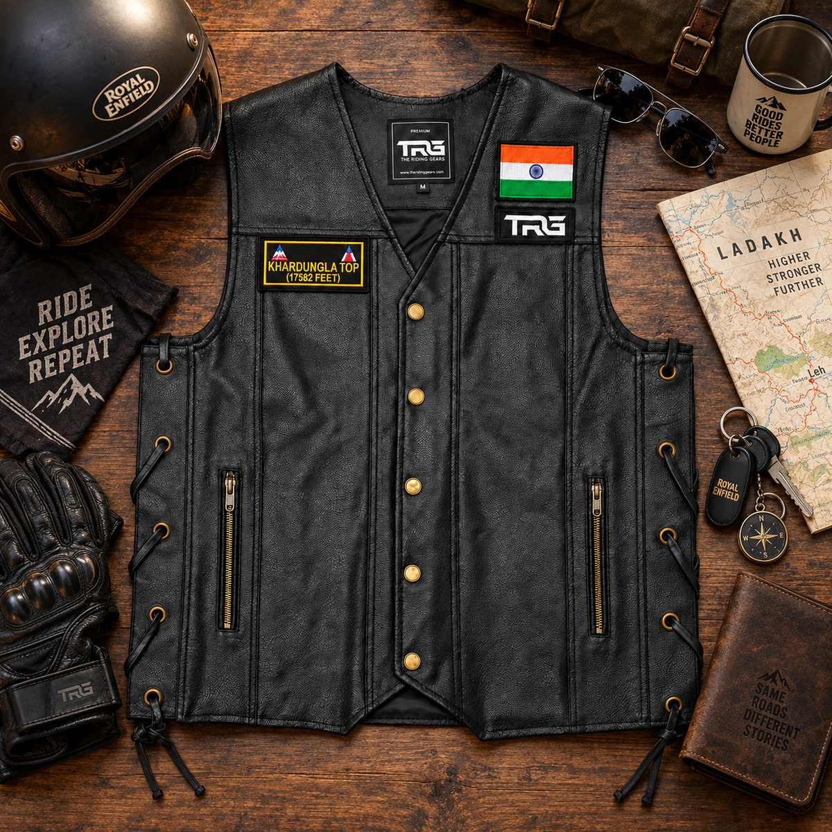 Khardungla Top (17582 Feet) Expedition Embroidered Patch – 4 × 2 Inches