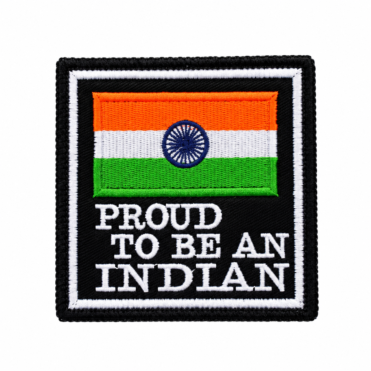 Proud To Be An Indian Premium Embroidered Biker Patch | Iron-On & Sew-On | 3 × 3 Inches