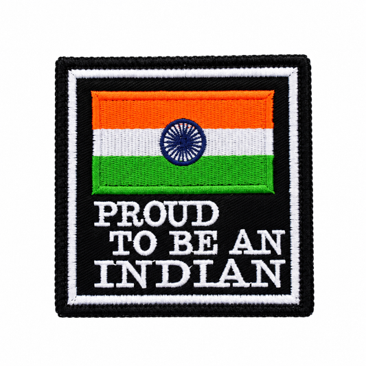 Proud To Be An Indian Premium Embroidered Biker Patch | Iron-On & Sew-On | 3 × 3 Inches