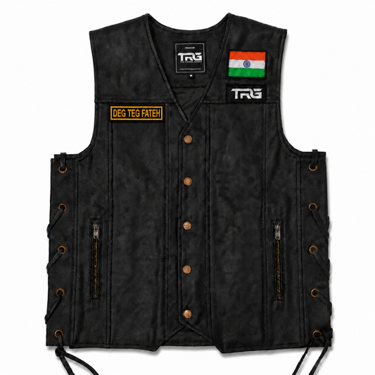 Deg Teg Fateh Biker Embroidery Patch – 1 × 5 Inches