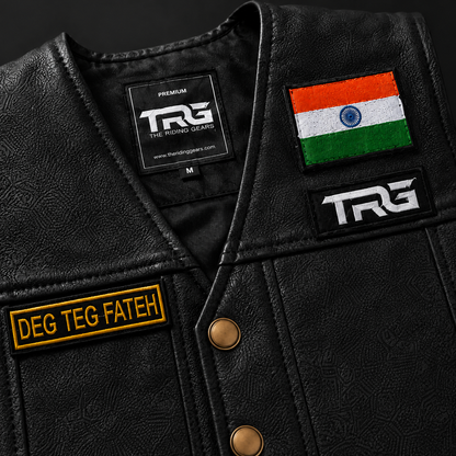 Deg Teg Fateh Biker Embroidery Patch – 1 × 5 Inches