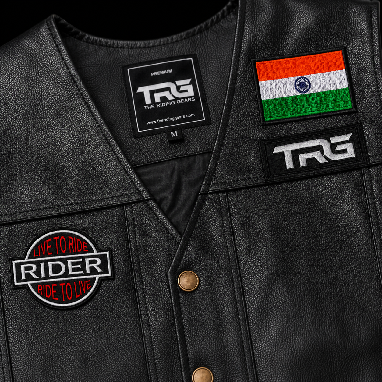 Live to Ride Rider Ride to Live Embroidered Biker Patch – 3.5 × 2.6 Inch Iron-On & Sew-On