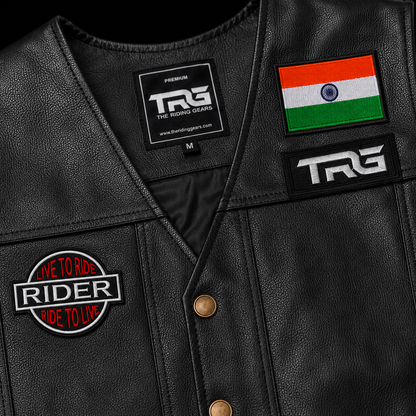 Live to Ride Rider Ride to Live Embroidered Biker Patch – 3.5 × 2.6 Inch Iron-On & Sew-On