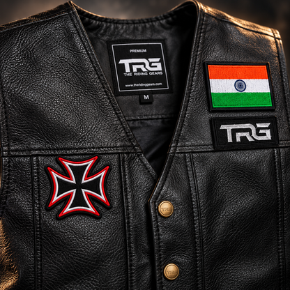 Cross Emblem Premium Embroidered Biker Patch | Iron-On & Sew-On | 3 × 3 Inches