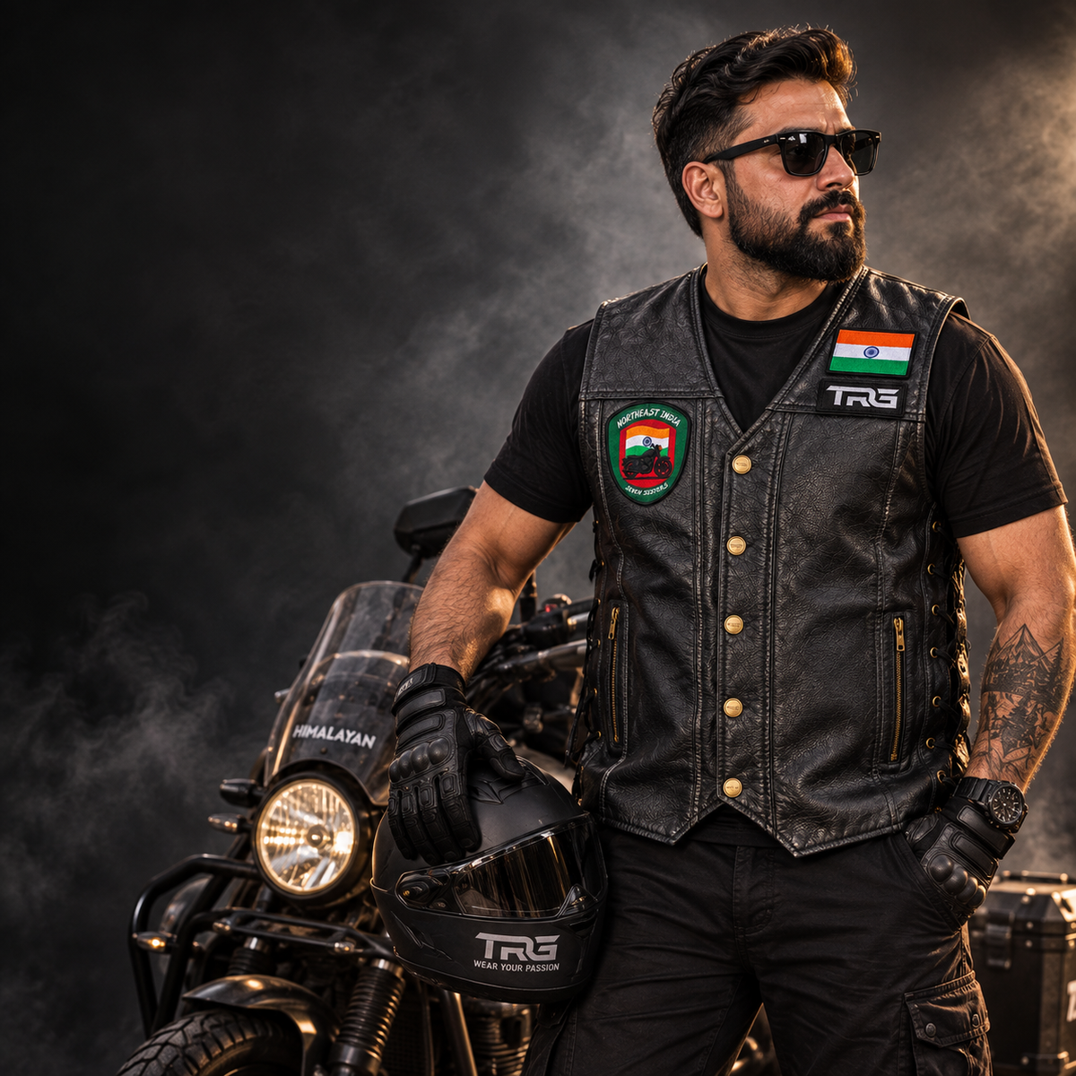 Northeast India Seven Sisters Premium Embroidered Biker Patch | Iron-On & Sew-On | 3.5 × 3.7 Inches