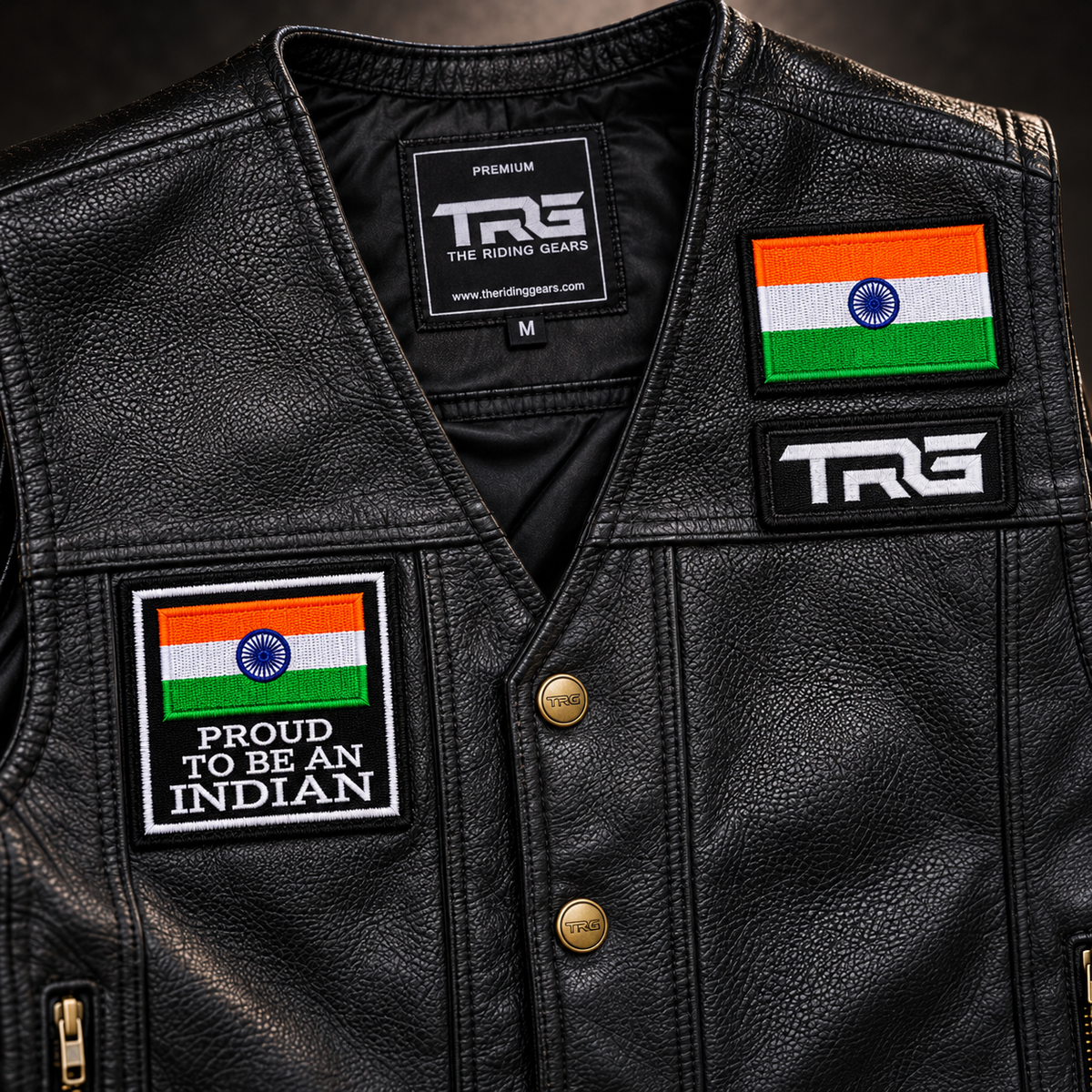 Proud To Be An Indian Premium Embroidered Biker Patch | Iron-On & Sew-On | 3 × 3 Inches