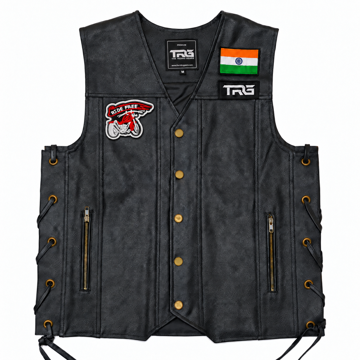 Ride Free Premium Embroidered Biker Patch | Iron-On & Sew-On | 2.5 × 3.5 Inches