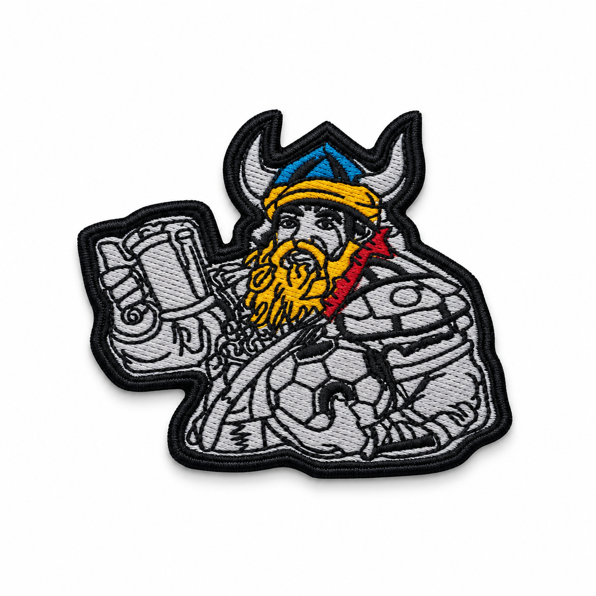 Drinker Premium Embroidered Biker Patch | Iron-On & Sew-On | 2.9 × 3.1 Inches