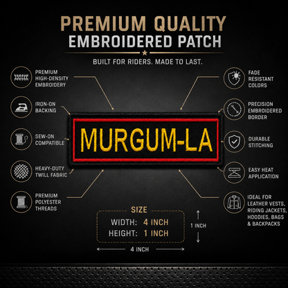 Murgum-La Expedition Embroidery Patch – 1 × 4 Inches