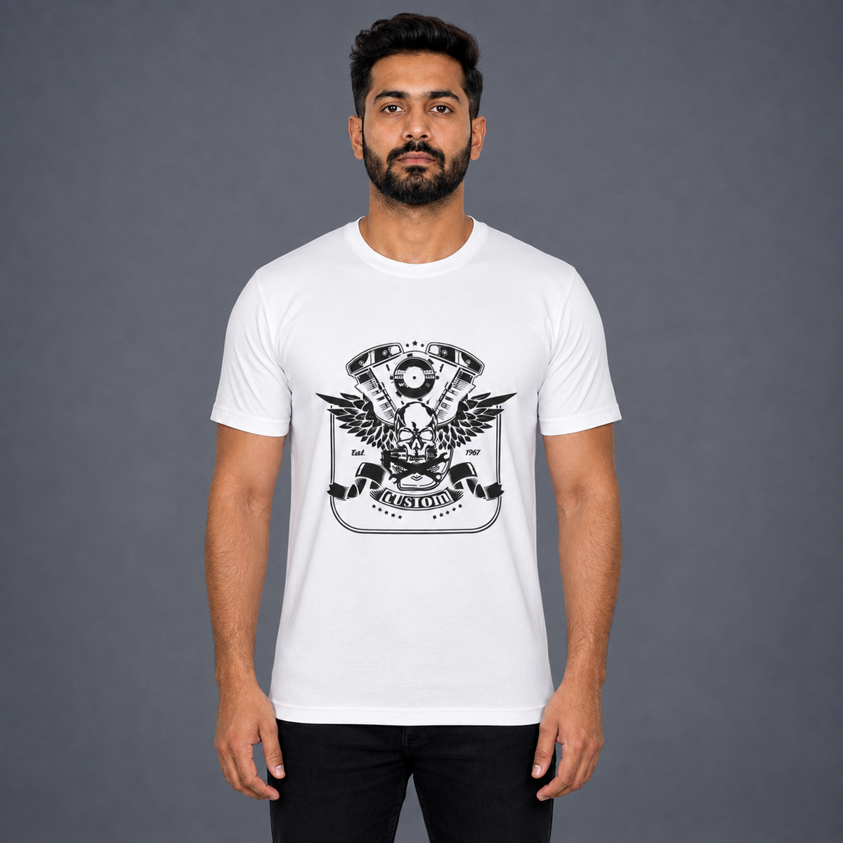 Eagle With Skull T- Shirt