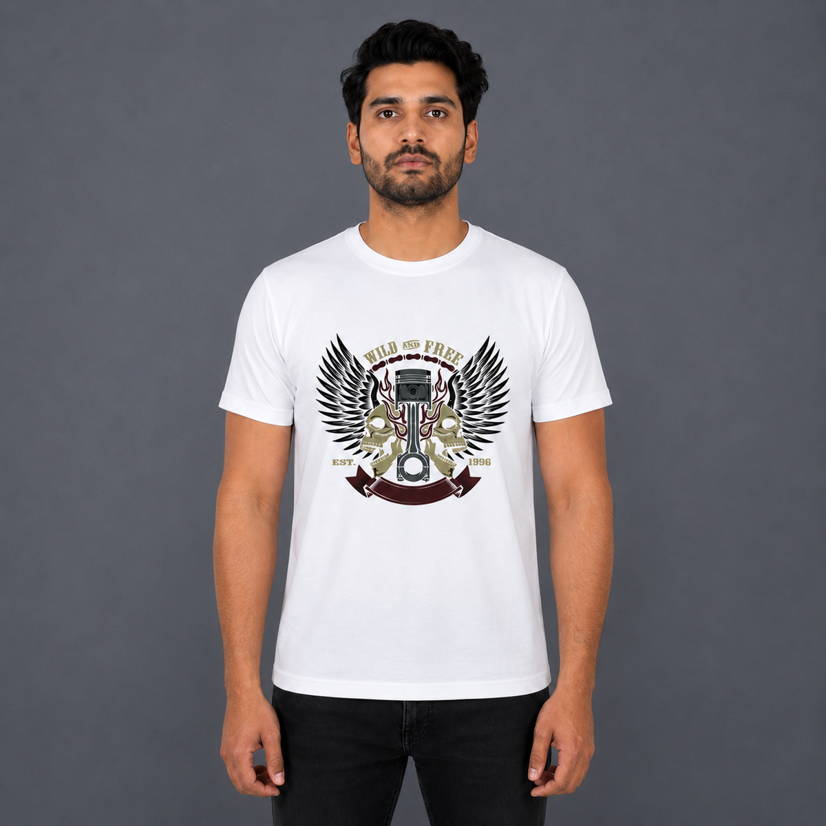 Wild And Free Biker T-shirt