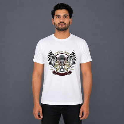 Wild And Free Biker T-shirt