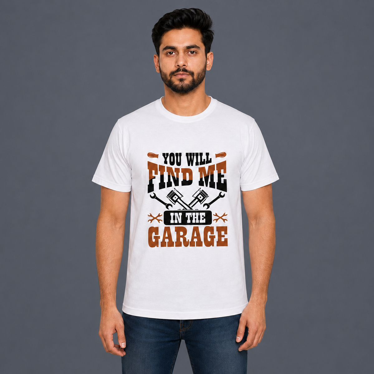 You Will Find Me In The Garage Biker T-shirt