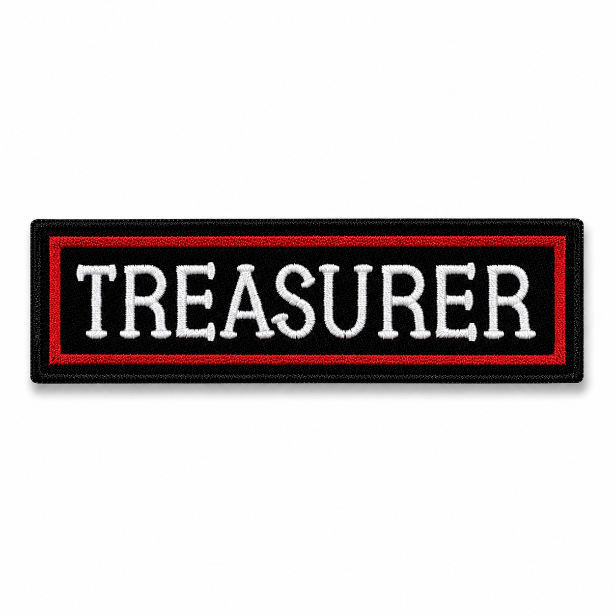 Treasurer Front Designation Embroidered Patch – Iron On / Sew On