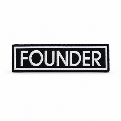 Founder Back Embroidery Patch