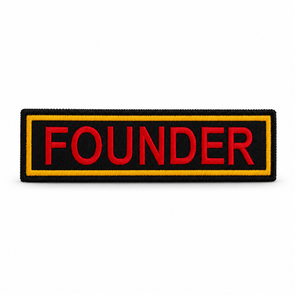 Founder Back Embroidery Patch