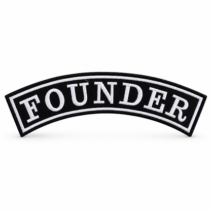 Founder Back Embroidery Patch